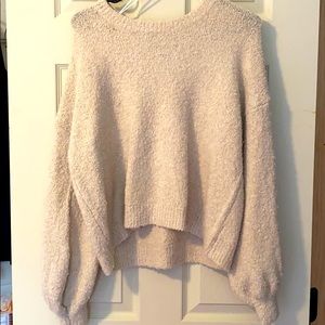 Chenille cream colored sweater!